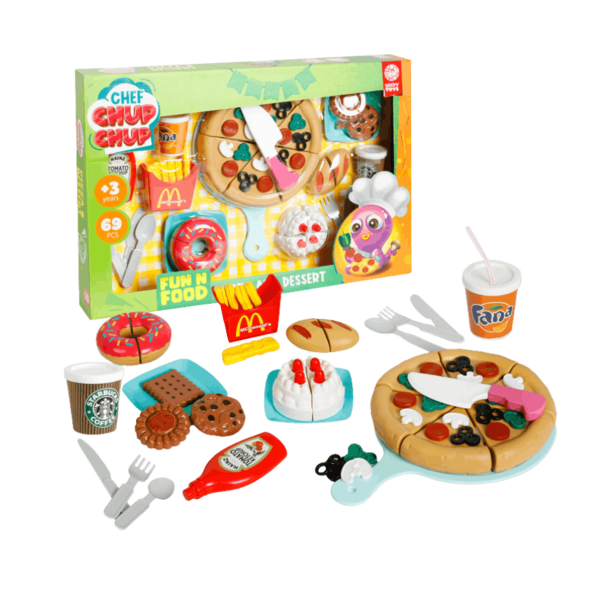 پیتزا و دسر(69 قطعه) فروش عمده زینوتویز